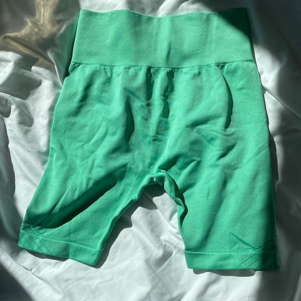 Green Biker Shorts